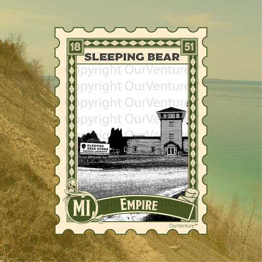 Empire Travel Sticker: Sleeping Bear Dunes, Northern Michigan